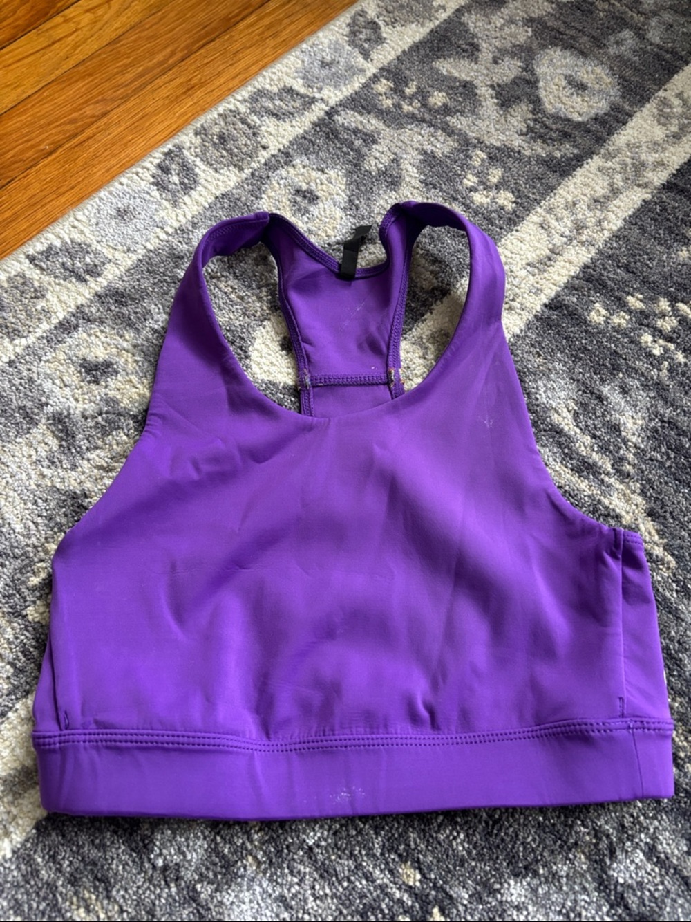 High-Impact Purple Racerback Sports Bra - Women